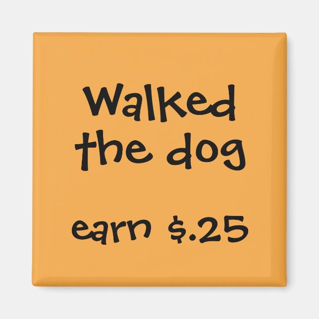 Chore Rewards für Kinder Magnet (Vorne)