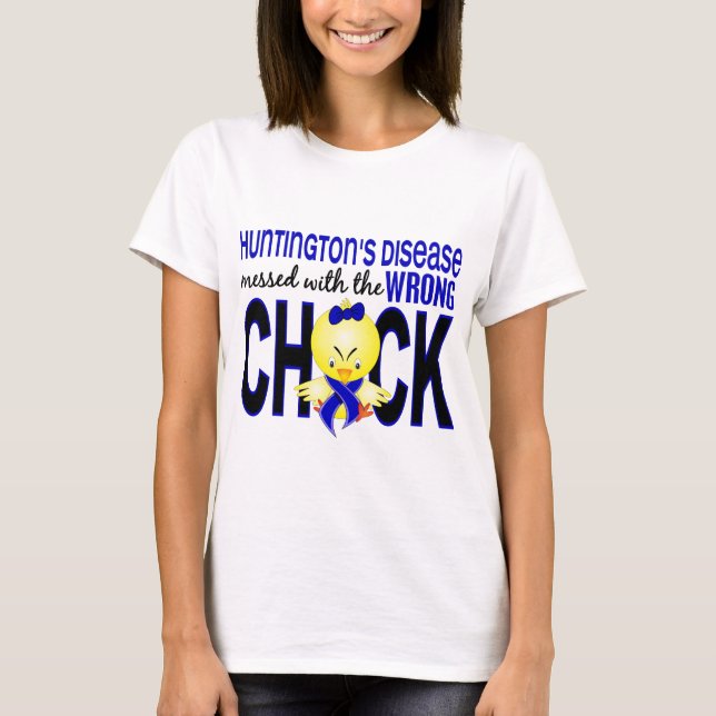 Chorea Huntington verwirrt mit falschem Küken T-Shirt (Vorderseite)