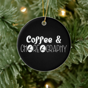 Choreograf-Tänzerin für Kaffee und Choreografie Keramik Ornament