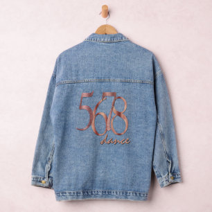 Choreografenzählung 5678 Tanztipografie Jeansjacke