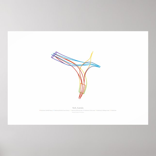 Choreografie des Austauschs: Perth, Australien 1 v Poster (Vorne)