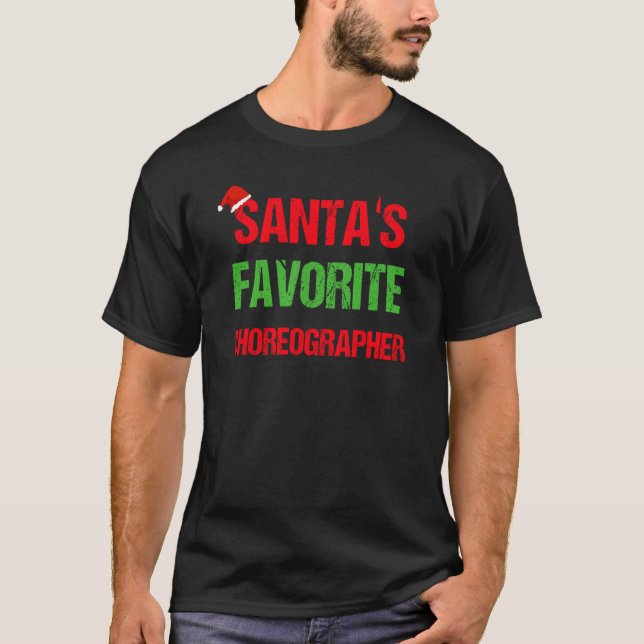 Choreographer Funny Pajama Christmas T-Shirt (Vorderseite)