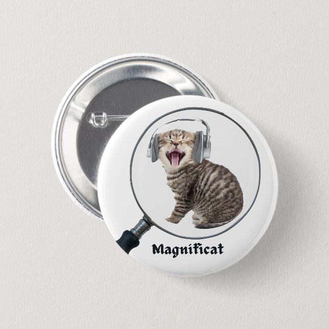 Chorgeschenke - Magnificat - Spaß Button (Vorne & Hinten)