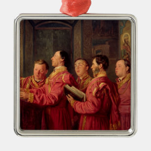 Choristers in der Kirche, 1870 Ornament Aus Metall