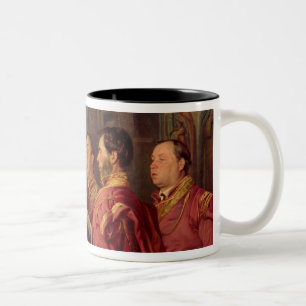 Choristers in der Kirche, 1870 Zweifarbige Tasse