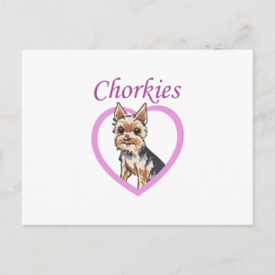 CHORKIE-LIEBE POSTKARTE