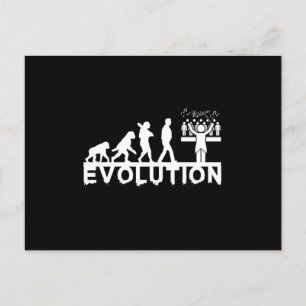 Chorkonduktor Evolution Chorus Chormusikgeschenk Postkarte