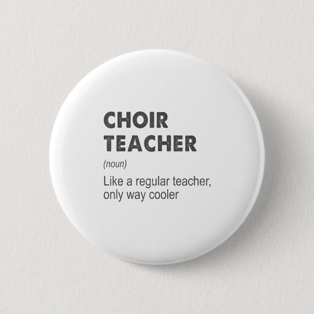 Chorlehrer Definition Lehrer Lehrerin F Button (Vorderseite)