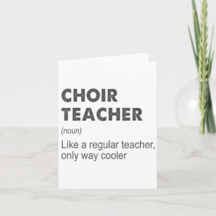 Chorlehrer Definition Lehrer Lehrerin F Karte