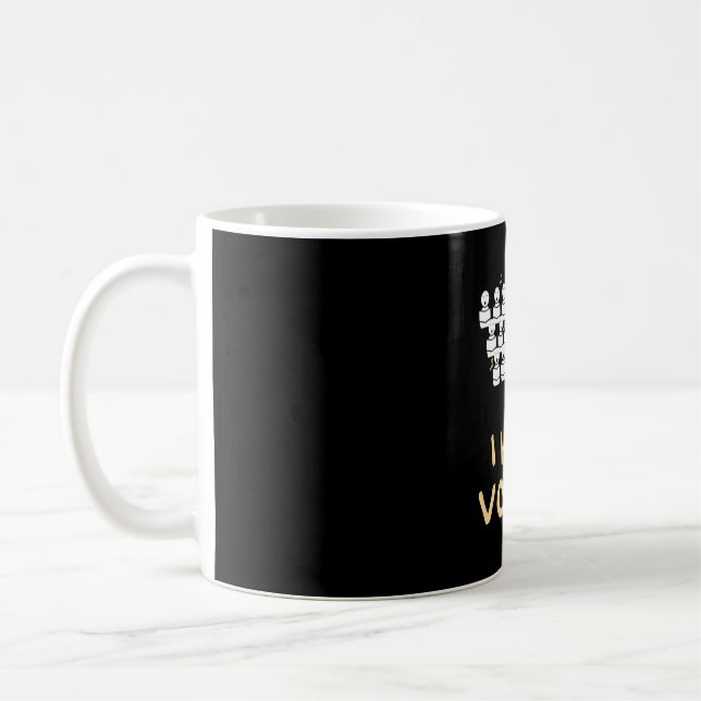 Chorlehrer Ich höre Stimmen Funny Chorister Kaffeetasse (Links)