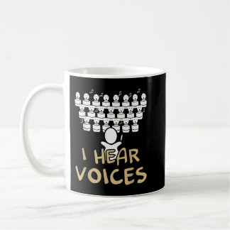 Chorlehrer Ich höre Stimmen Funny Chorister T-Shir Kaffeetasse