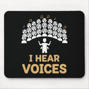 Chorleiter Lehrer I Höre Stimmen Chorsänger Mousepad
