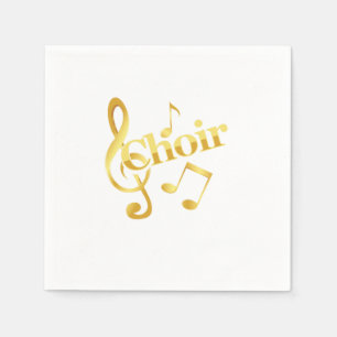 Chormusik-Geschenk für Chormusik-Musiknoten Clef C Serviette