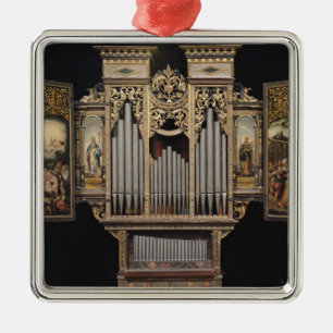 Chororgan mit offenen Platten Silbernes Ornament