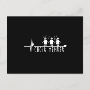 Chorus Chorus Chorus Choral Musiknotens G Postkarte