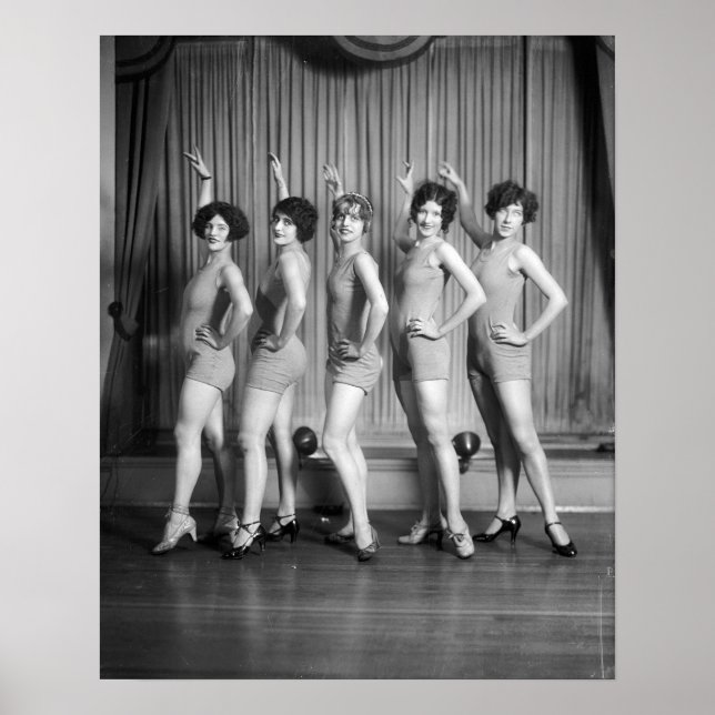 Chorus Girls, 1927. Vintages Foto Poster (Vorne)