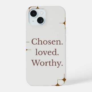 "Chosen Loved Worthy" IPhone 15 Handycase iPhone 15 Hülle