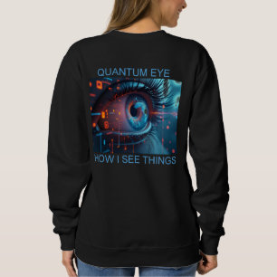 Choses de l'œil quantique femmes sweatshirt noir d