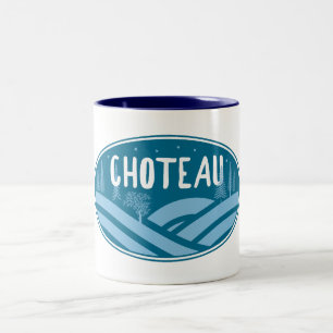 Choteau Montana Outdoors Zweifarbige Tasse