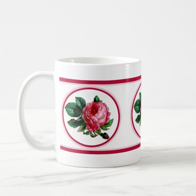 Chou Rose café Mug (Gauche)
