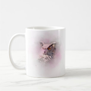 Chouette à cornes - Mug de café faunique