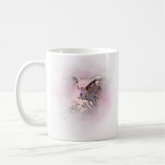 Chouette à cornes - Mug de café faunique