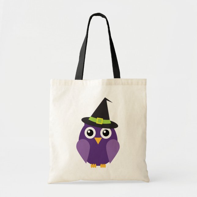 Chouette avec sac d'Halloween Casquette (Devant)