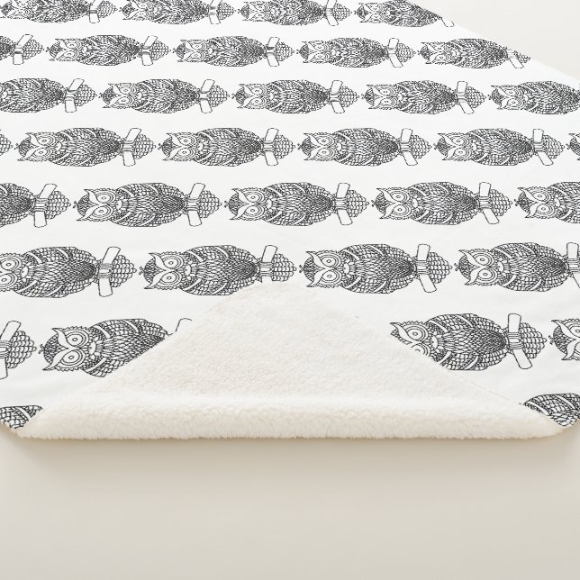 Chouette (blanche) - couverture Sherpa (3/4)