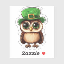 Chouette Chouette Sticker de jour St. Patrick