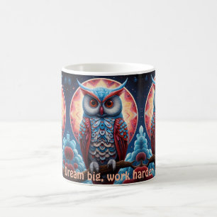 Chouette cosmique de la Sagesse Tasses à café insp