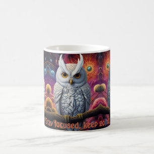 Chouette cosmique de la Sagesse Tasses à café insp