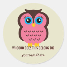 Chouette Cutesy CELA APPARTIENT AUX Stickers