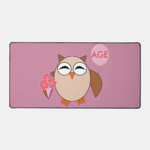 Chouette d'anniversaire de l'âge personnalisé