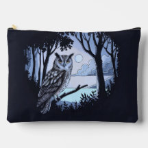 Chouette dans sac de voyage pour accessoires de dé