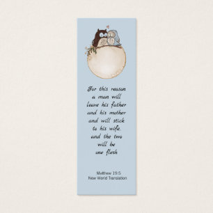 Chouette de couple Funny moderne Mariage Bible Sig