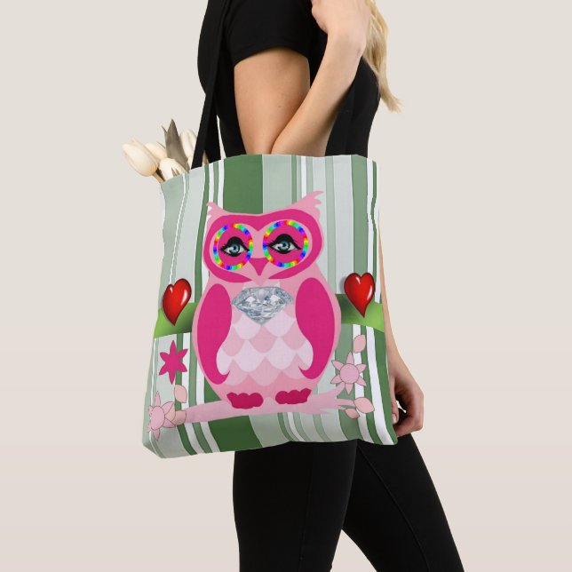 Chouette de la Fête des Mères sac fourre-tout (De près)
