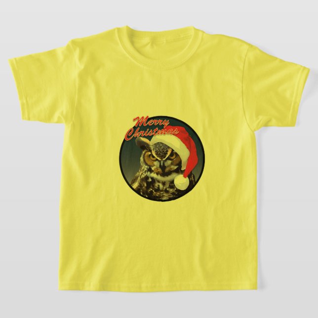 Chouette de Noël - T-shirt de base pour enfants (Poser)