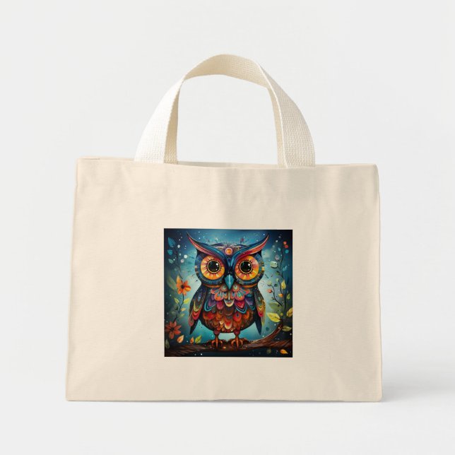 Chouette mignonne avec grand Sac fourre-tout des y (Devant)