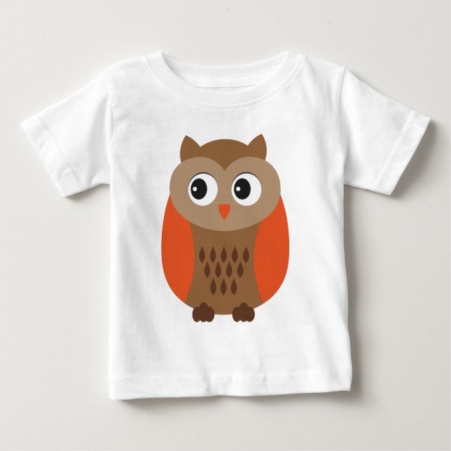 Chouette mignonne, Chouette bébé, T-shirt Oiseau d (Devant)