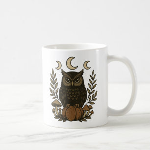 Chouette mystique Phases Mug - Bois de cuisine