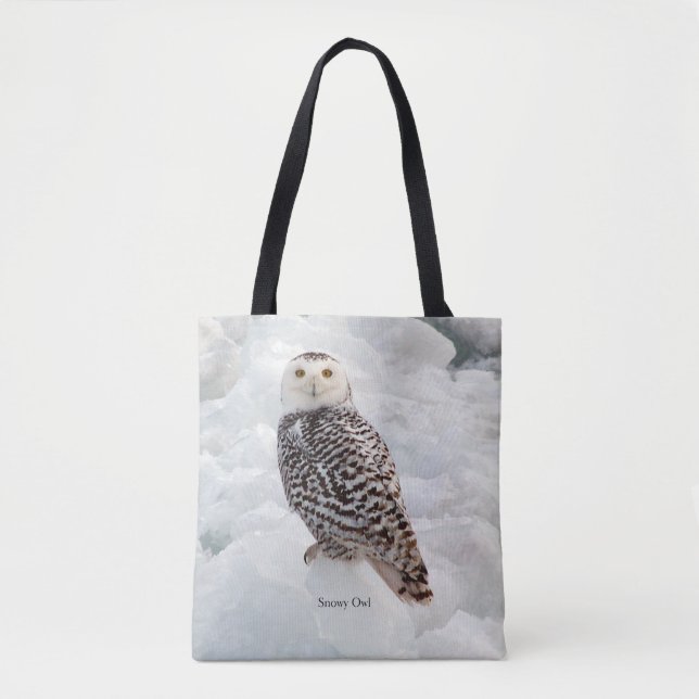 Chouette neigeuse tout autour du sac fourre-tout (Devant)