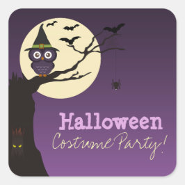 Chouette sur branche d'arbre Sticker pour partie d