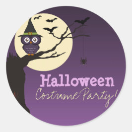 Chouette sur branche d'arbre Sticker pour partie d