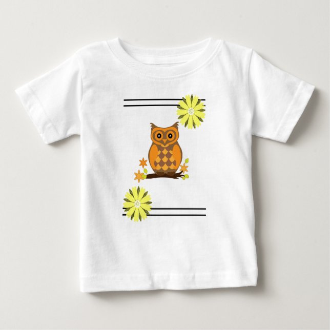 Chouette T-shirt bébé (Devant)