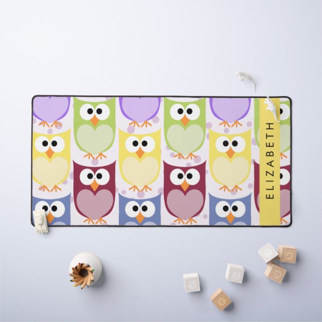 Chouettes mignonnes, Chouette Motif, Chouettes col (Tableau pour enfants)