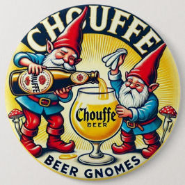 Chouffe Beer Gnomes Theme Design Button