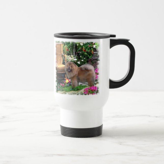 Chow Chow Art Geschenke Reisebecher (Rechts)