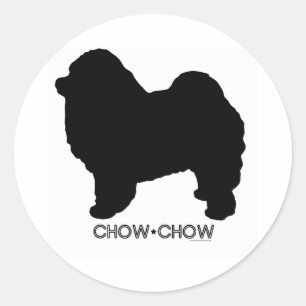 Chow-Chow-Aufkleber Runder Aufkleber