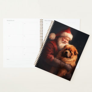 Chow Chow avec Noël Festif du Père Noël