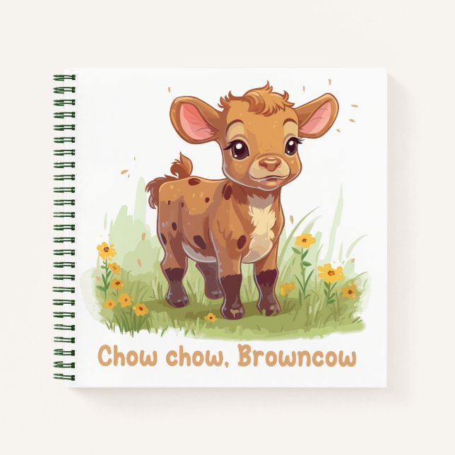 Chow chow, Browncow Notizbuch (Vorderseite)